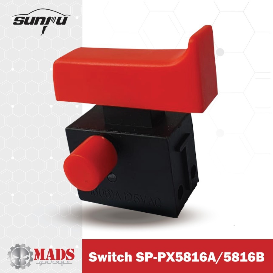 Switch Mesin Poles/Polisher Dual Action Sunpu SP-PX5816A / 5816B Ori