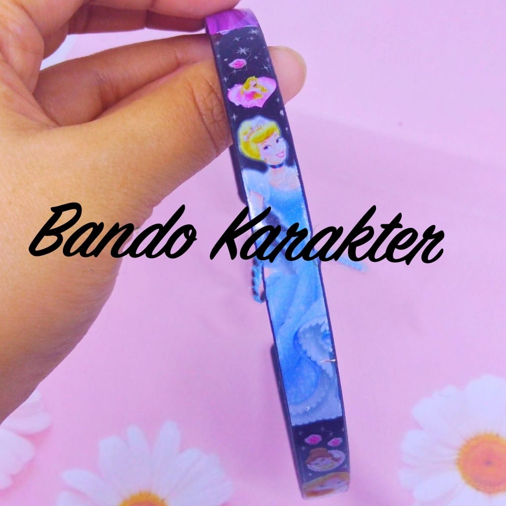 Bando Anak / Bando Karakter Anak KECIL / Bando Plastik gepeng kecil