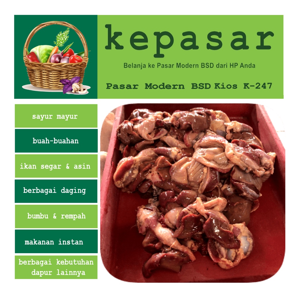

Ati Ampela Ayam (1 pasang)