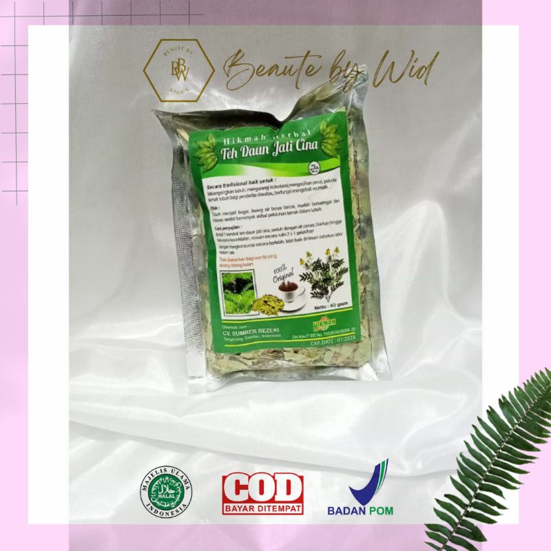 

BBW ❤ BPOM Teh Daun Jati Cina 40 gram 40 gr 40gr Teh Pelangsing Hikmah
