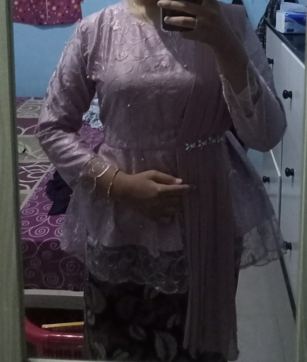 Maura Couple - Sania Ruffle Batik Couple Ori Ndoro Jowi Dnt Garansi