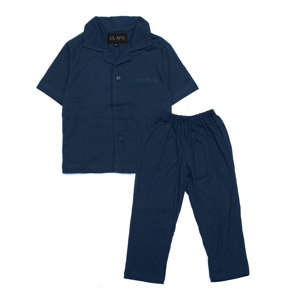 CLAPS - Navy Piyama Set (Baju Tidur Anak)