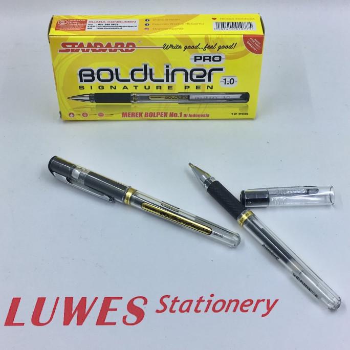 

Pulpen Standard Boldliner Pro 1.0 1Pack 12 Pcs Hitam ---Terbaru---