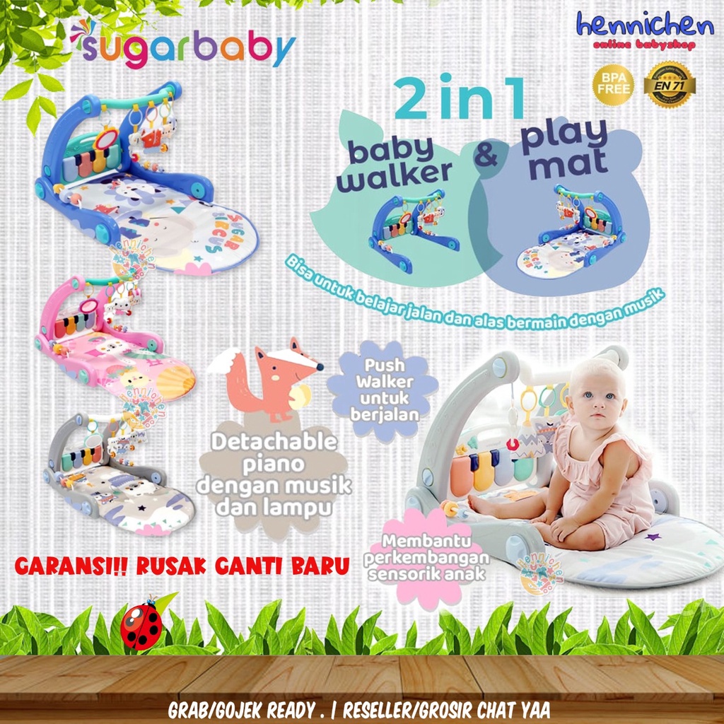 SUGAR BABY 2in1 WALKER PLAYMAT SUGARBABY BABY WALKER DAN PLAYMAT BAYI