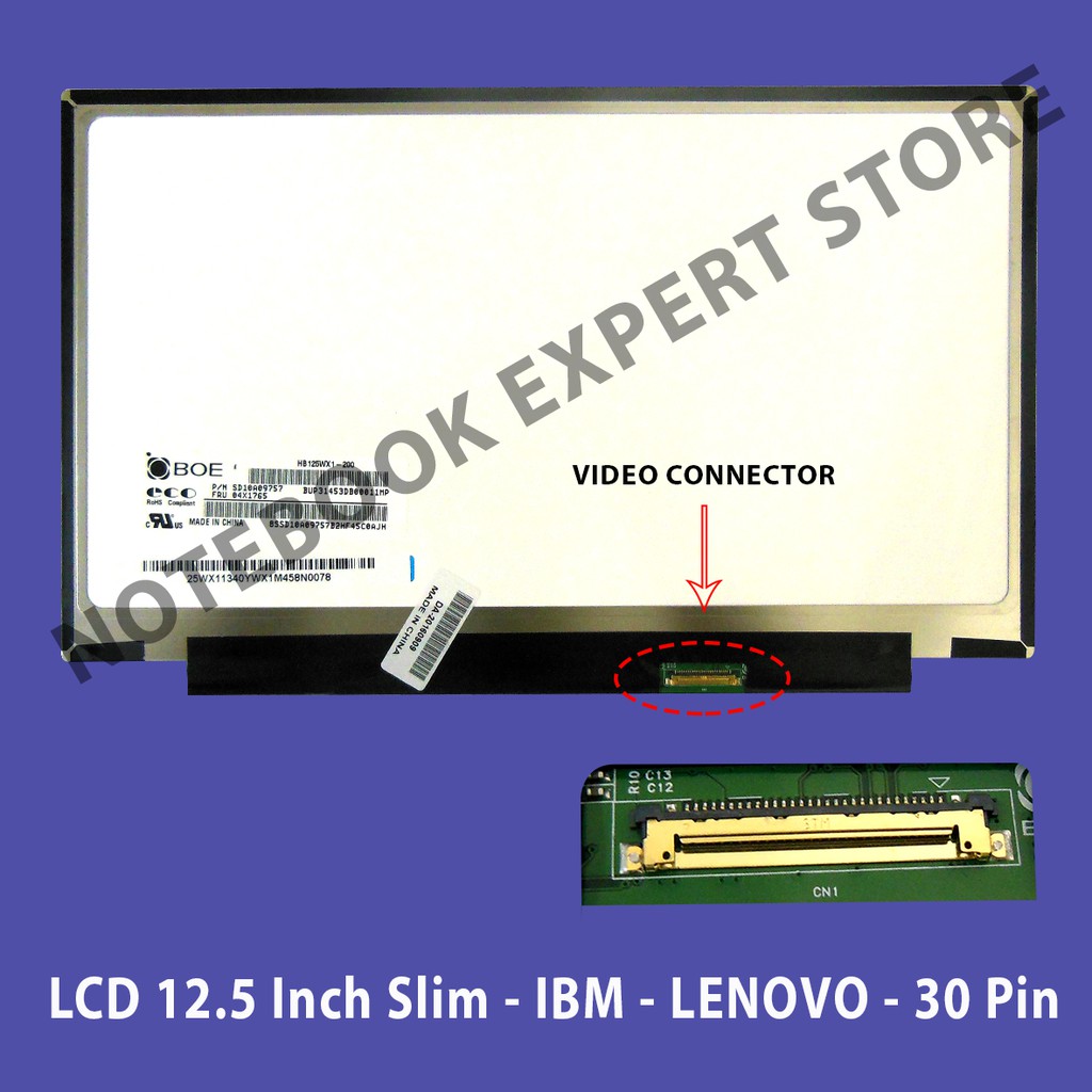 Layar LED LCD Laptop Lenovo Thinkpad X230S X240 X250 X260 X260S K2450