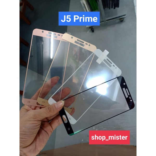 Tempered Glass Anti Gores Kaca Full Layar Samsung J5 Prime