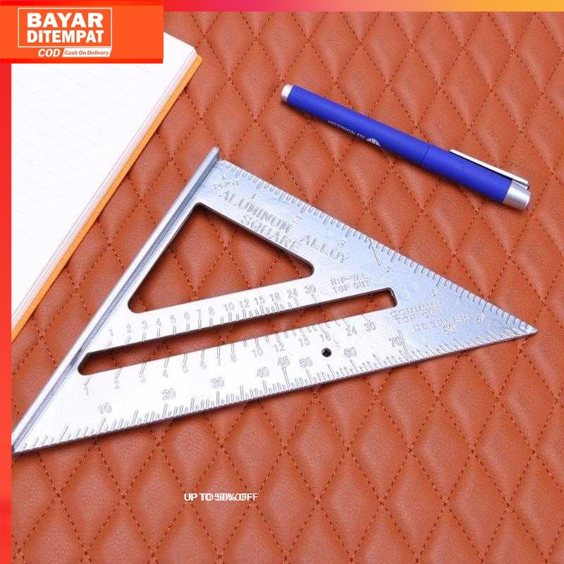 

(100% ORI) Taffware Penggaris Siku Mistar Triangle Ruler Aluminium - VK18