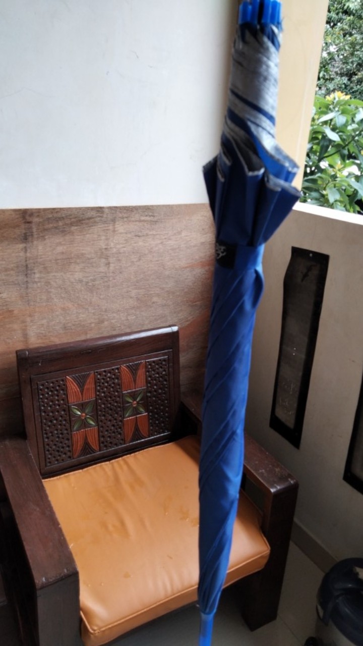 Jktumbrella / Payung Tongkat Polos / Gagang Warna / Sablon Promosi / Grc - 75008