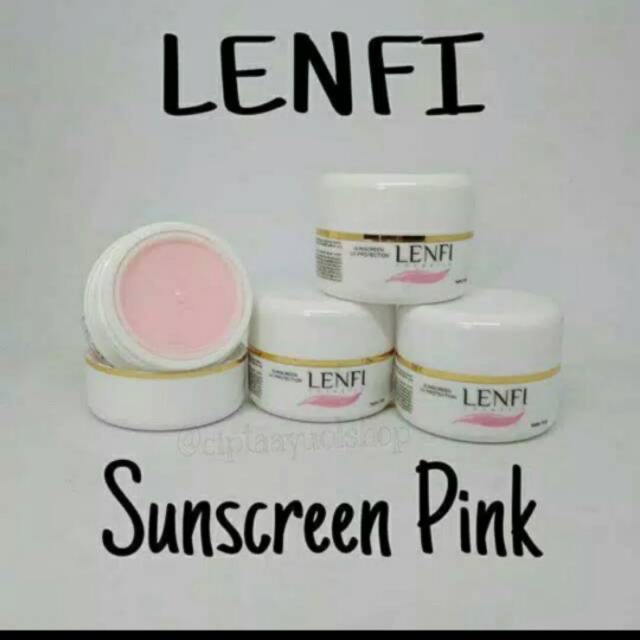 LENFI SUNSCREEN UV PROTECTION PINK SPF 30 BPOM | SUNSCREEN PINK |