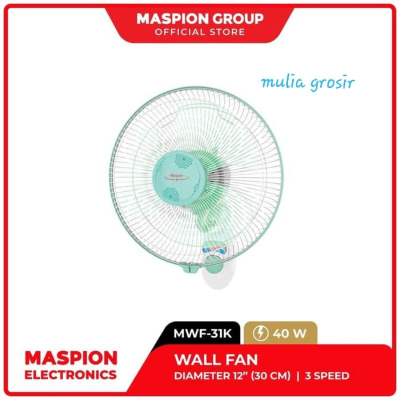 Wall Fan Maspion 12&quot; 31K / Kipas Angin Dinding Maspion 12&quot; / Kipas Maspion 12&quot;