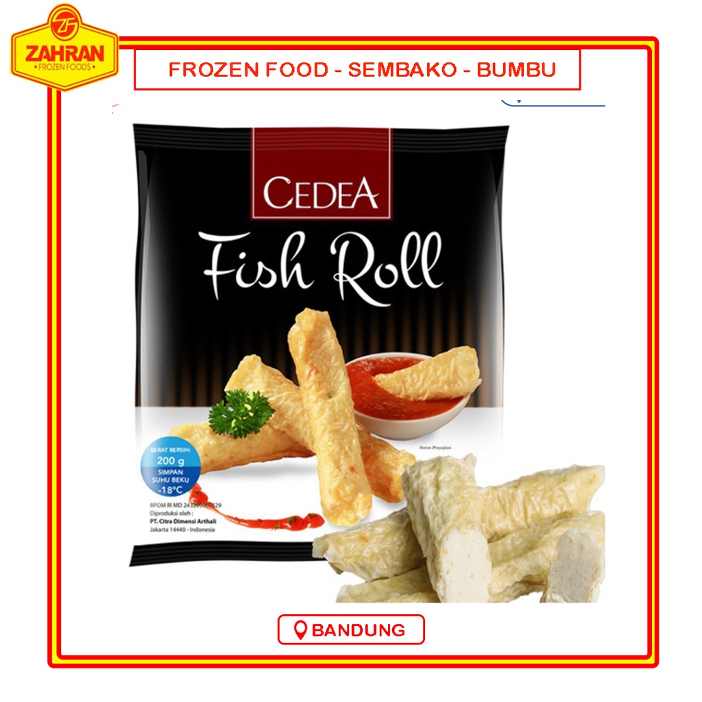 

Cedea Fish Roll 200gr Ikan Roll Seafood Frozen Murah Bandung