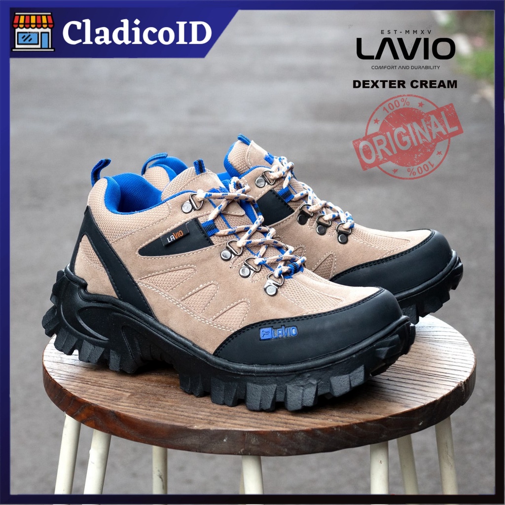 Sepatu Safety Boot Tinggi Sepergelangan Kaki  Lavio Dexter Original Kerja Proyek Lapangan Outdoor Tracking Mendaki Haiking Sefty Shoes Boots