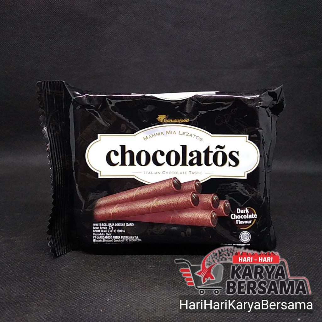 

GARUDA CHOCOLATOS WAFER ROLL DARK 27GR