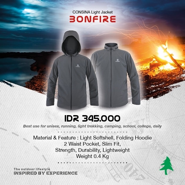 JAKET CONSINA BONFIRE TRAIL - Jaket Outdoor - JAKET WANITA