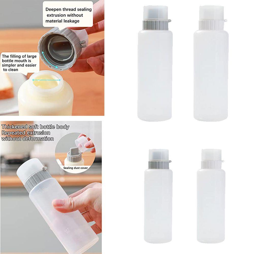 Populer Botol Bumbu Plastik Anti Bocor Alat Dekorasi Kue Tahan Debu Pencet Dapur Gadget Dispenser Bottle