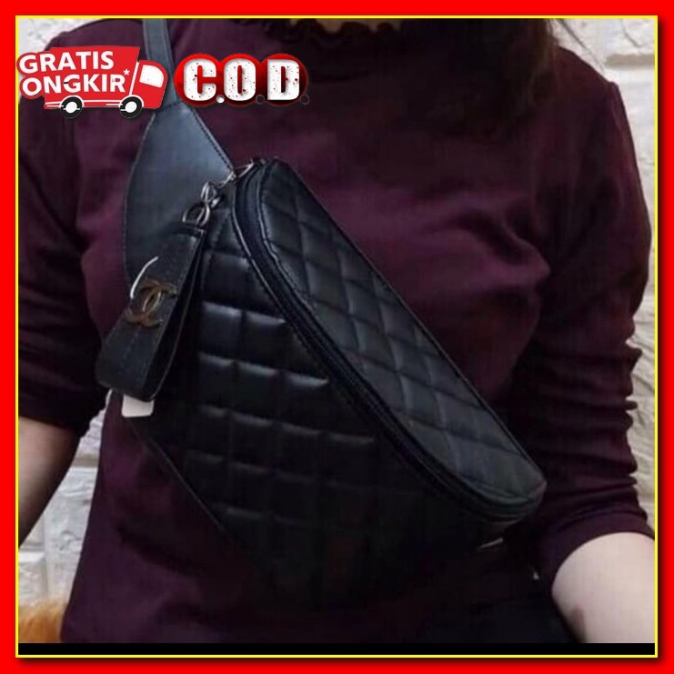 Tas Selempang Depan Wanita Murah Waistbag Cewek Kekinian Waist Bag Cew AF822 Tas Wanita Waist Bag I