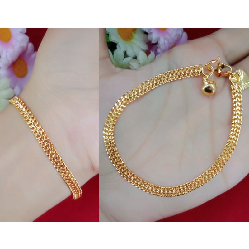 gelang rantai emas muda kadar 35%