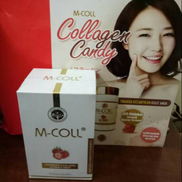 M-Coll Collagen Candy 60 Butir Original Terjamin Wellous