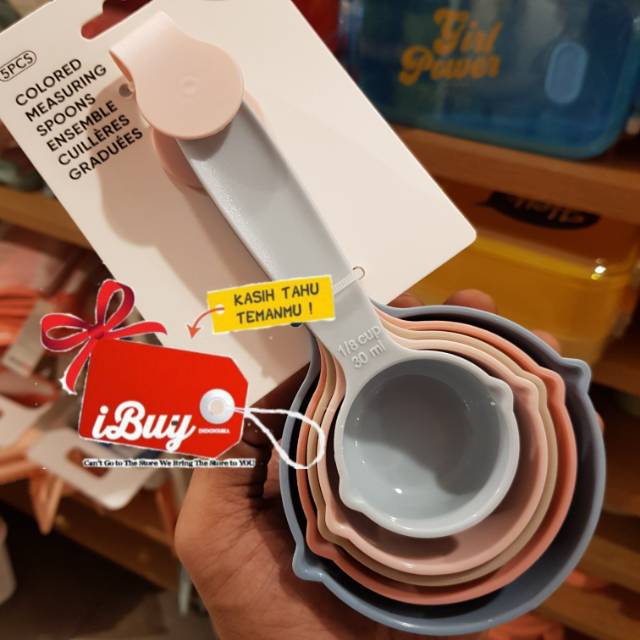 Miniso 5pcs Sendok Takar Ukur Colored Measuring Spoons