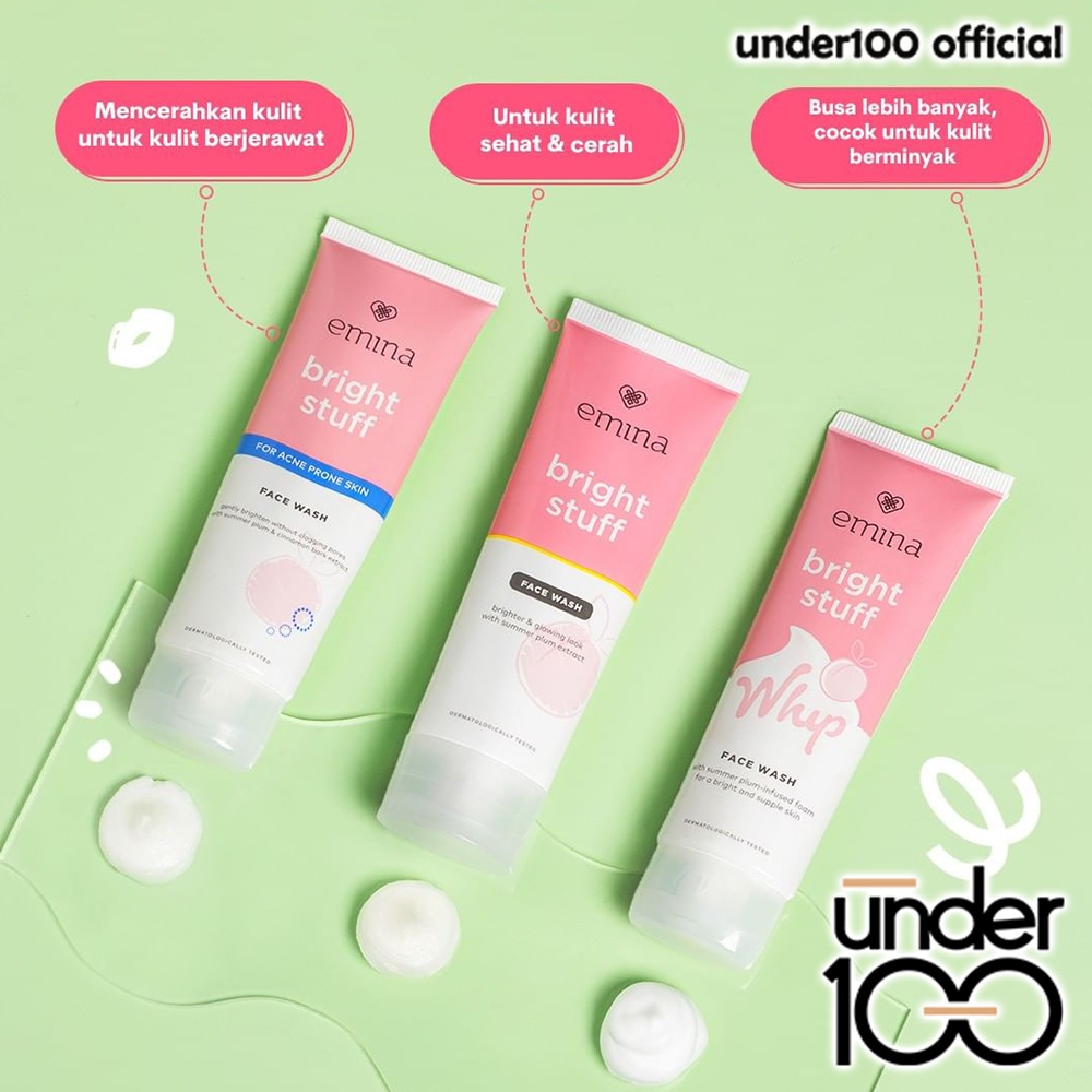 ❤ UNDER100 ❤ EMINA Bright Stuff Series | pencerah Emina toner face wash moisturizing tone up ACNE PRONE