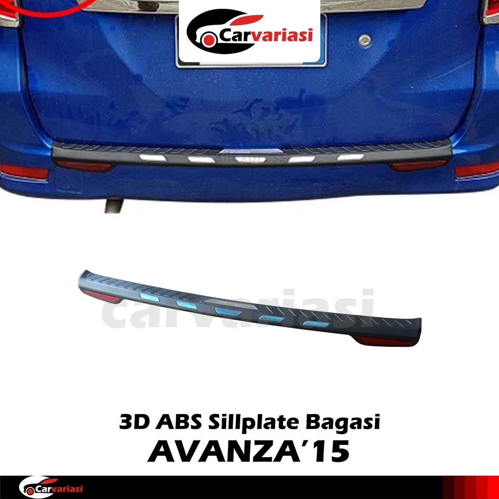 SILLPLATE BAGASI TOYOTA AVANZA 2015 UP Sillplate Avanza 3D cover bagasi avanza 2015