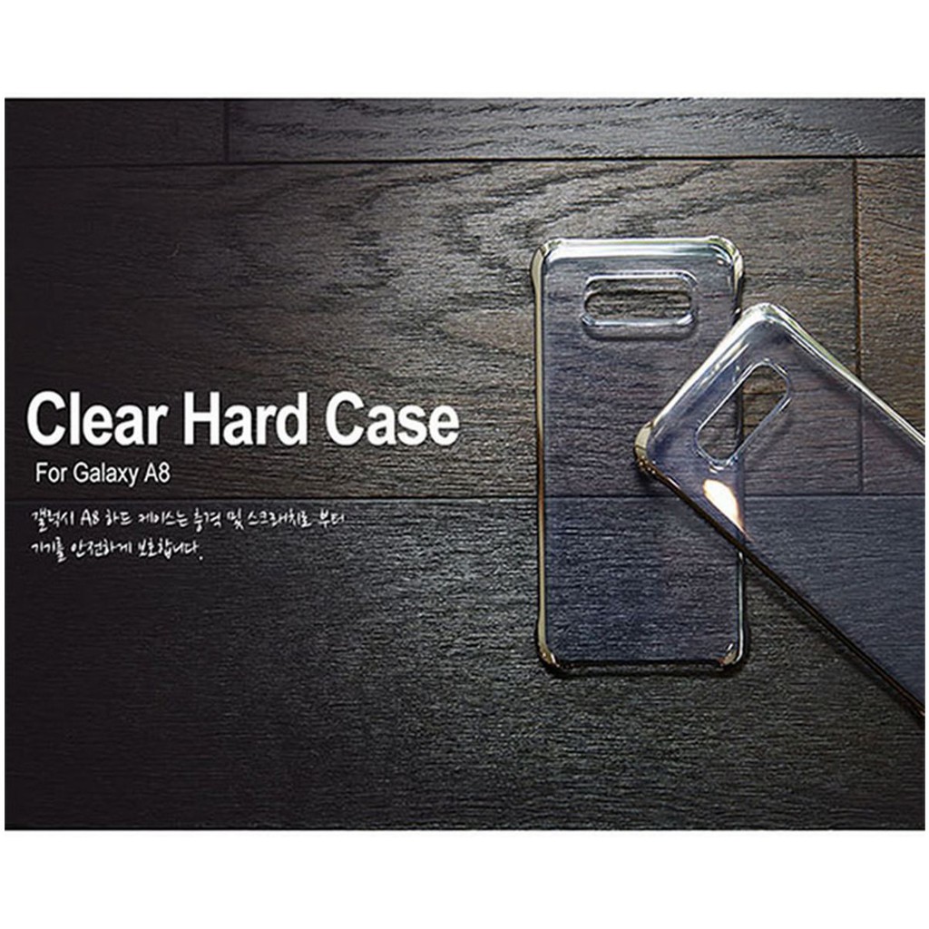 Hard Case A8 ANYMODE Clear Hard Case Galaxy A8 - clear list gold