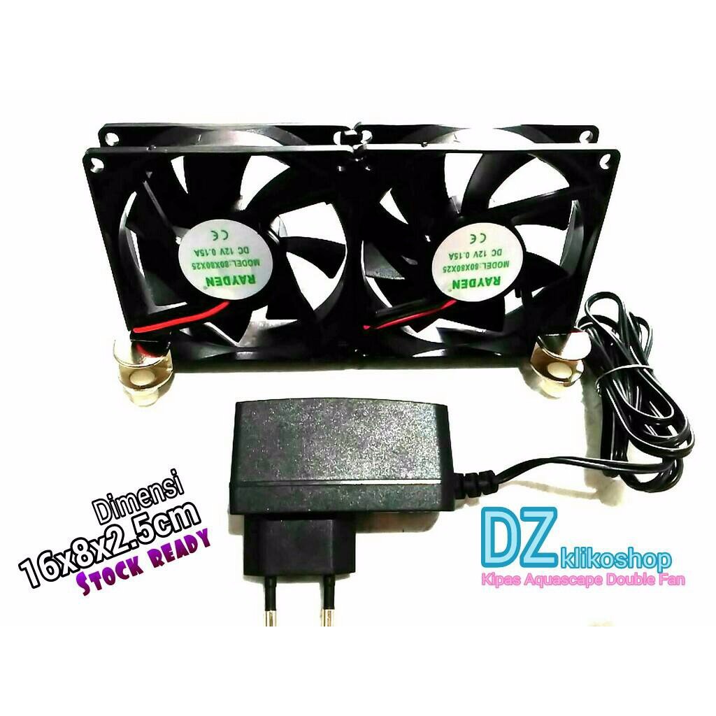 Kipas Pendingin Aquascape Aquarium Cooling Fan Double Shopee Indonesia