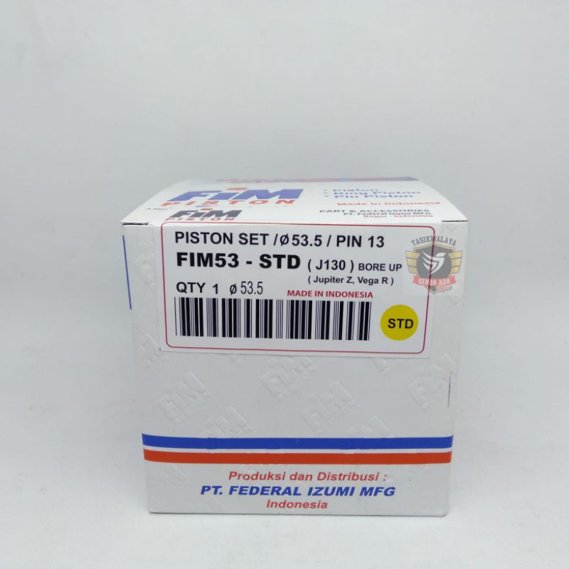 PISTON KIT SEHER KIT FIM53 diameter 53,5 - 55,25 PIN 13 os STD 50 100 150 175 . FIM 100% Original