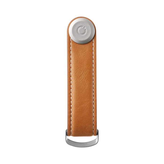 

Orbitkey 2.0 Leather - Tan with White Stitching