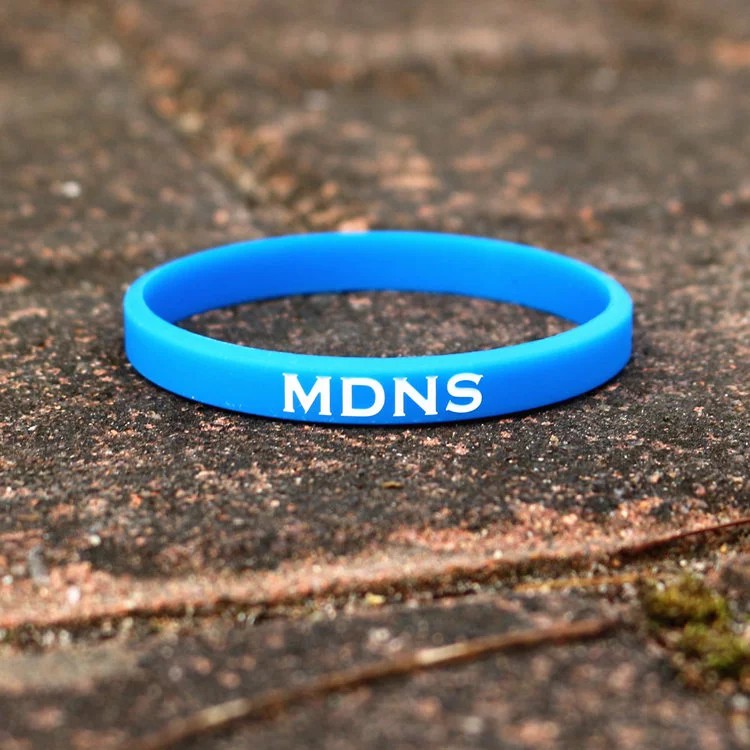 Gelang Karet Biru MDNS Polos bracelet RUBBER Fashion BAYAR DITEMPAT