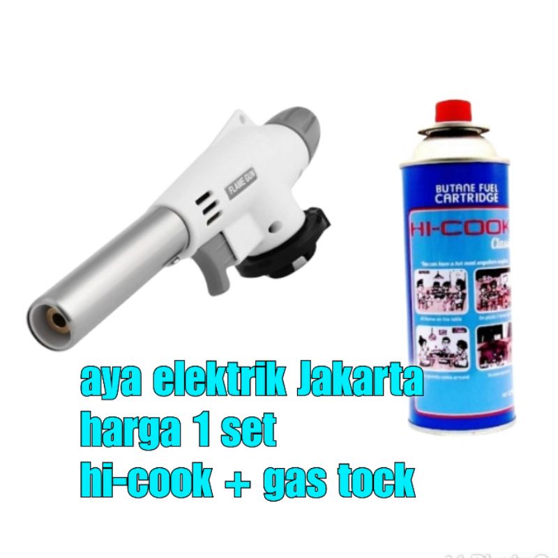 TTBDG Kepala Las Pemantik gas torch nankai flame gun blow torch+gas portable / paket hemat gas torch