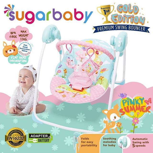 Sugar Baby Sugar Baby Gold Edition Premium Swing Bouncer (Packing BUBLE WRAP jika menggunakan ekspedisi) SugarBaby