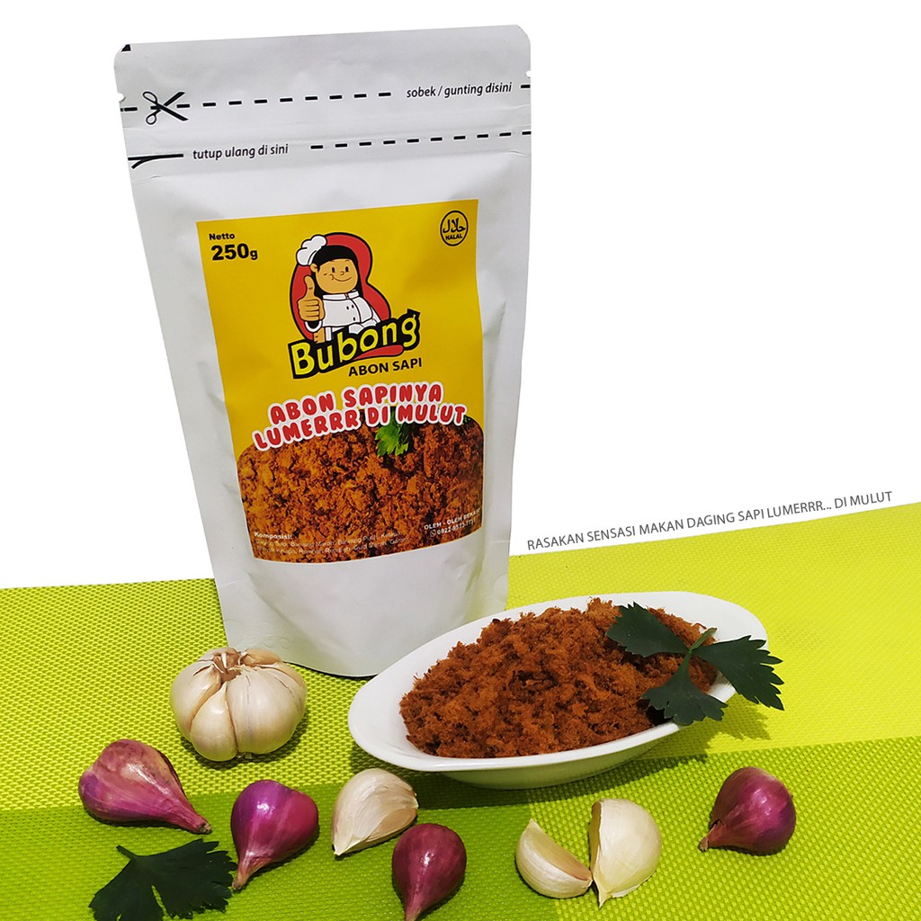 

Bubong Abon Sapi Special Lumerrr di Mulut - Rasa Manis