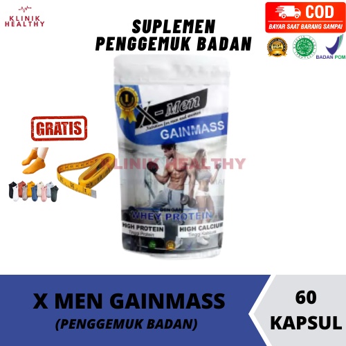 X MEN GAINMASS KAPSUL PENGGEMUK BADAN TERBUKTI MENAMBAH BERAT