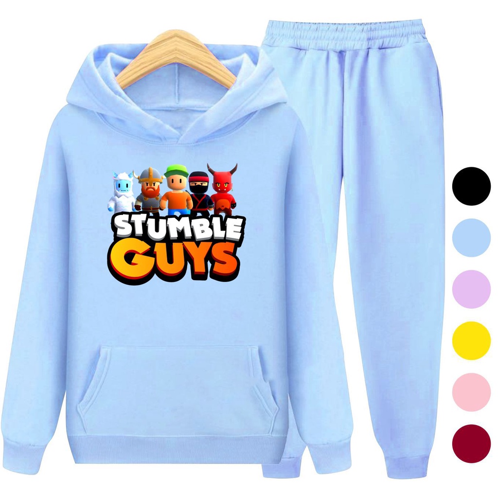 Setelan Sweater Anak + Celana STUMBLE GUYS 02 / Set Sweater Hoodie Anak Laki - Laki Perempuan Kekinian Viral Terbaru