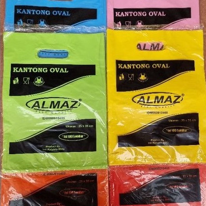 HD Oval Polos / Plastik Hd Plong Polos Uk 25 x 35  isi 100 pcs