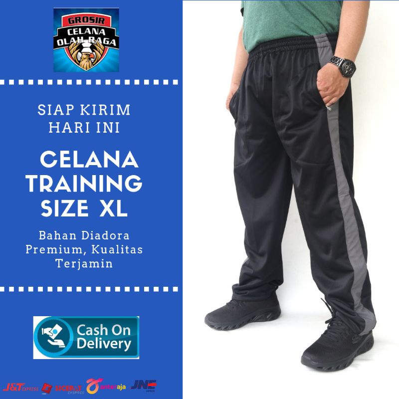Celana Training Pria Jumbo Celana Olahraga Big Size Celana Training Pria Jumbo Celana Olahraga Big Size