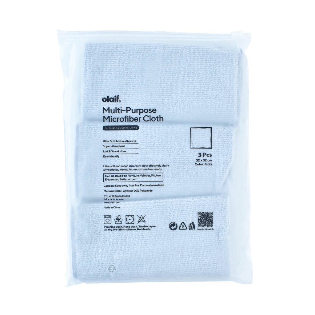 Olaif Multi-Purpose Microfiber Cloth 3 Pcs