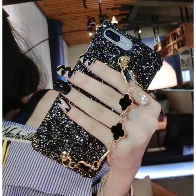 Case Gliter Bunga A53 A31 Reno3 A9 A5 2020 A1K F11 F11pro A7 A5S A3S F9 F7 F5 A71 A37 Realme5i