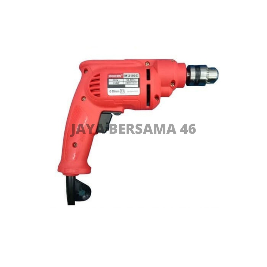 MESIN BOR LISTRIK MODERN 10MM BOLAK BALIK M-2100C