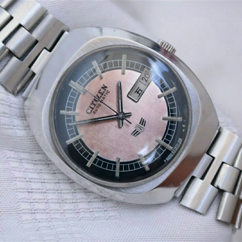 Jam Vintage Automatic Citizen Natural Salmon Dial Original Citizen