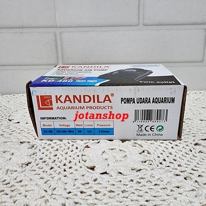 KANDILA KD 480 KD480 MESIN POMPA GELEMBUNG UDARA AERATOR 2 LUBANG AIRPUMP AQUARIUM