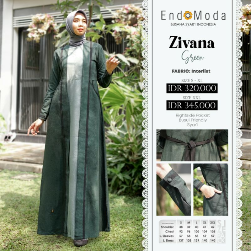 Gamis Zivana ori by Endomoda