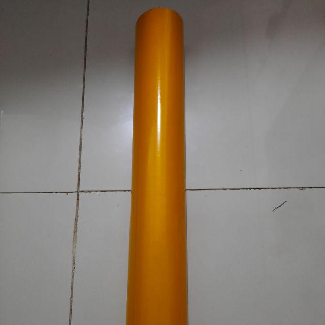 Stiker reflektive memantulkan cahaya asahi/sheikolite/solid/transign-YELLOW