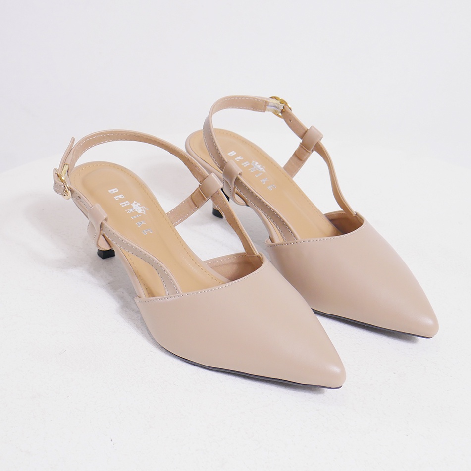 Bernike Shoes - Melia Sepatu Heels Wanita 5 Cm-MOCCA MILK