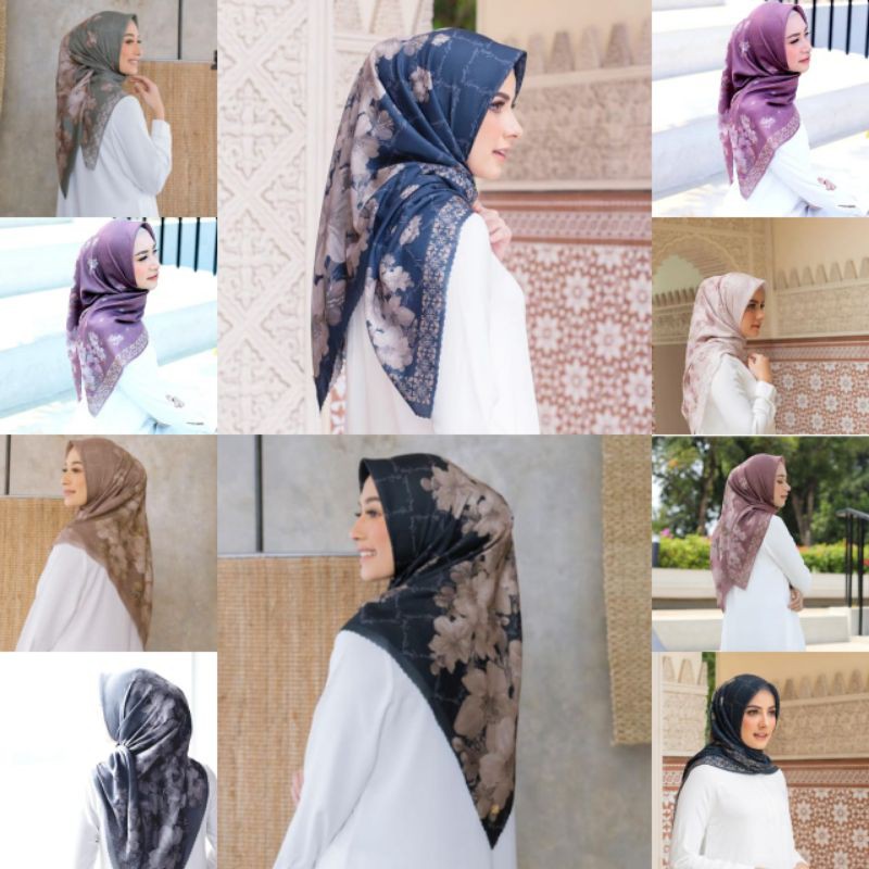 HIJAB  VOAL SEGI EMPAT MOTIF ||  Latipah series