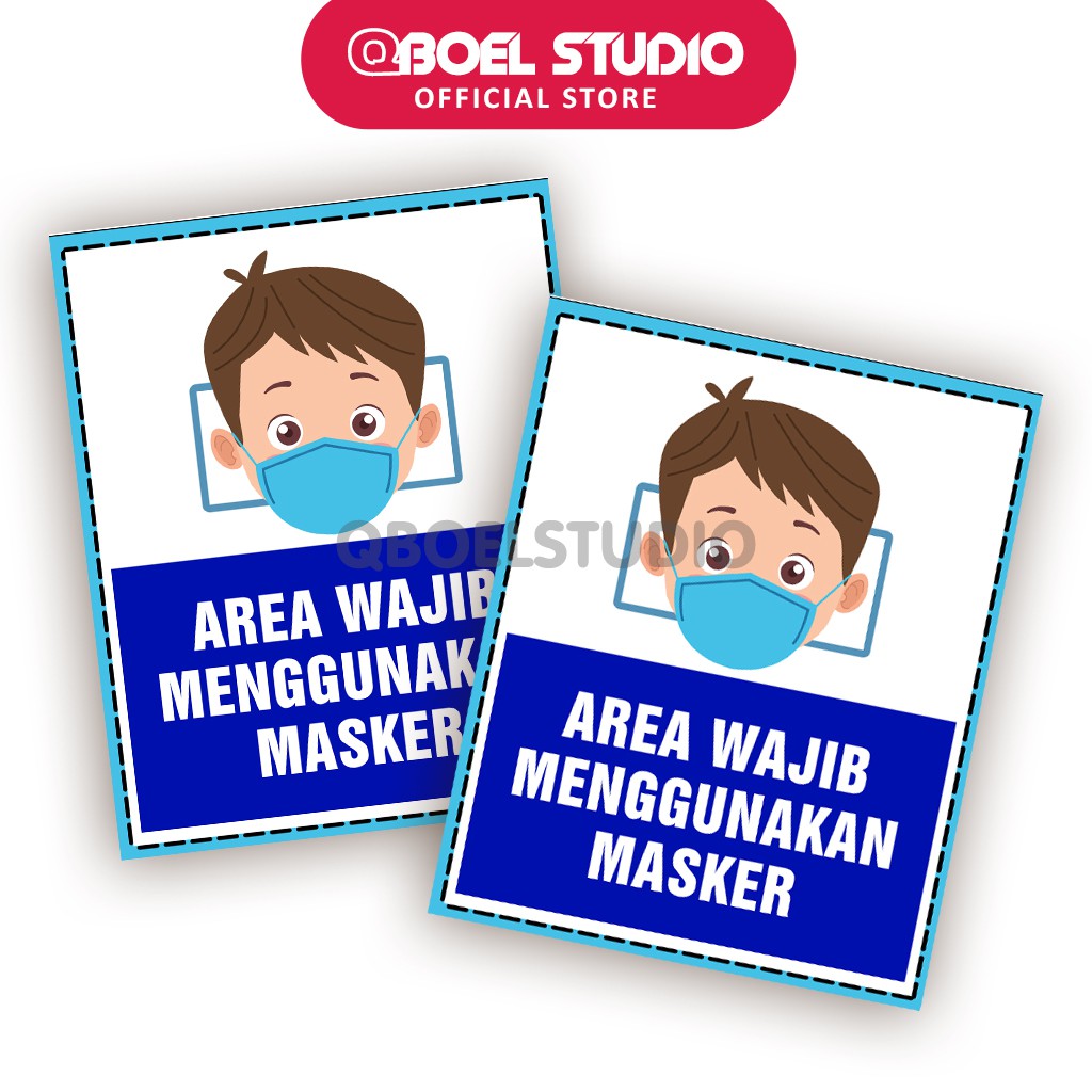 

STIKER HIMBAUAN WAJIB MASKER