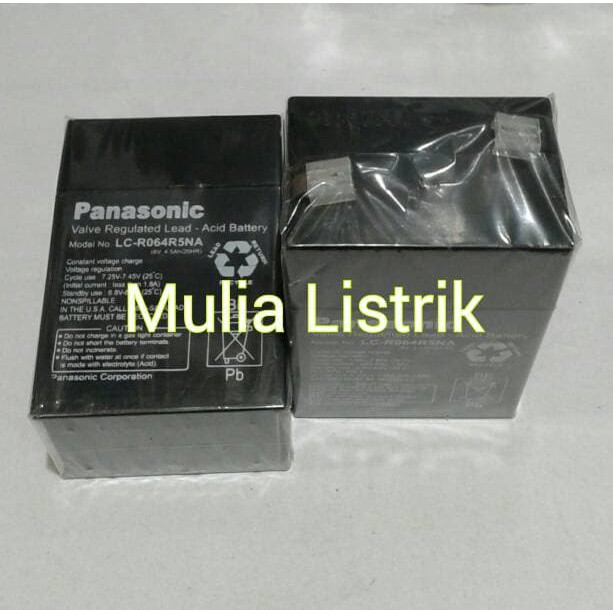 Aki Kering Panasonic 6V 4,5Ah/20Hr