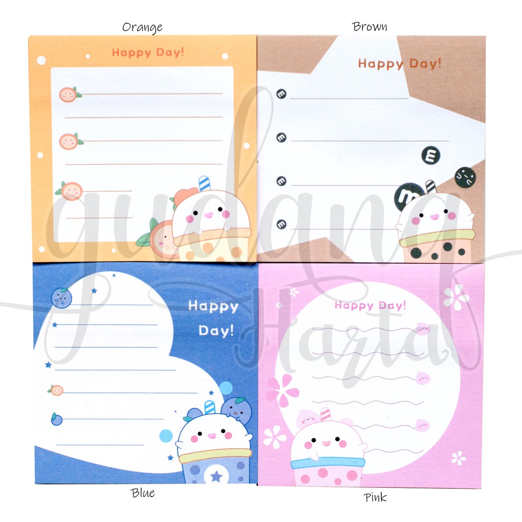 Sticky Notes Milk Tea Boba Notes Minuman Memo DIY Scrapbook GH 301224