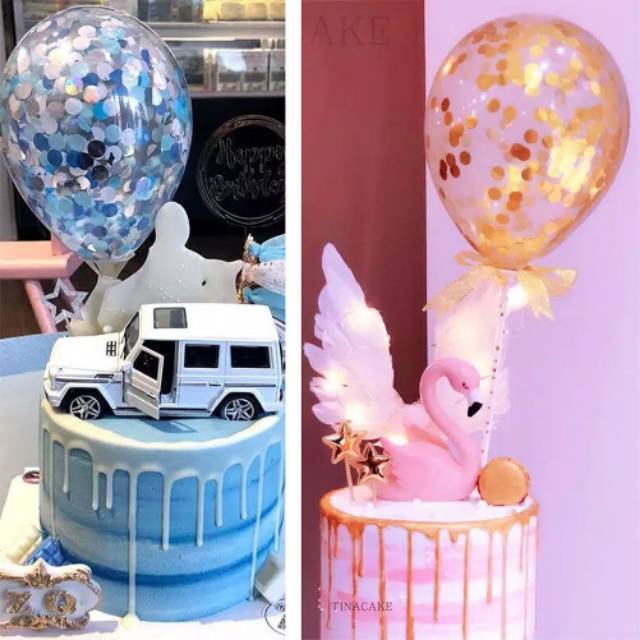 Topper Cake Balloon / Dekorasi Kue Balon